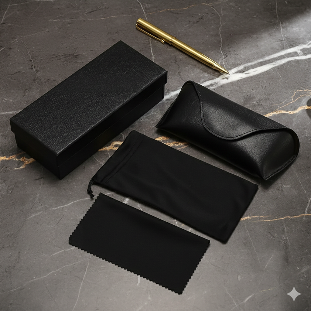 Premium Leather Eyewear Care Set