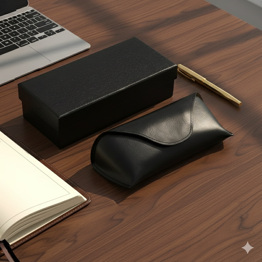 Premium Leather Eyewear Care Set